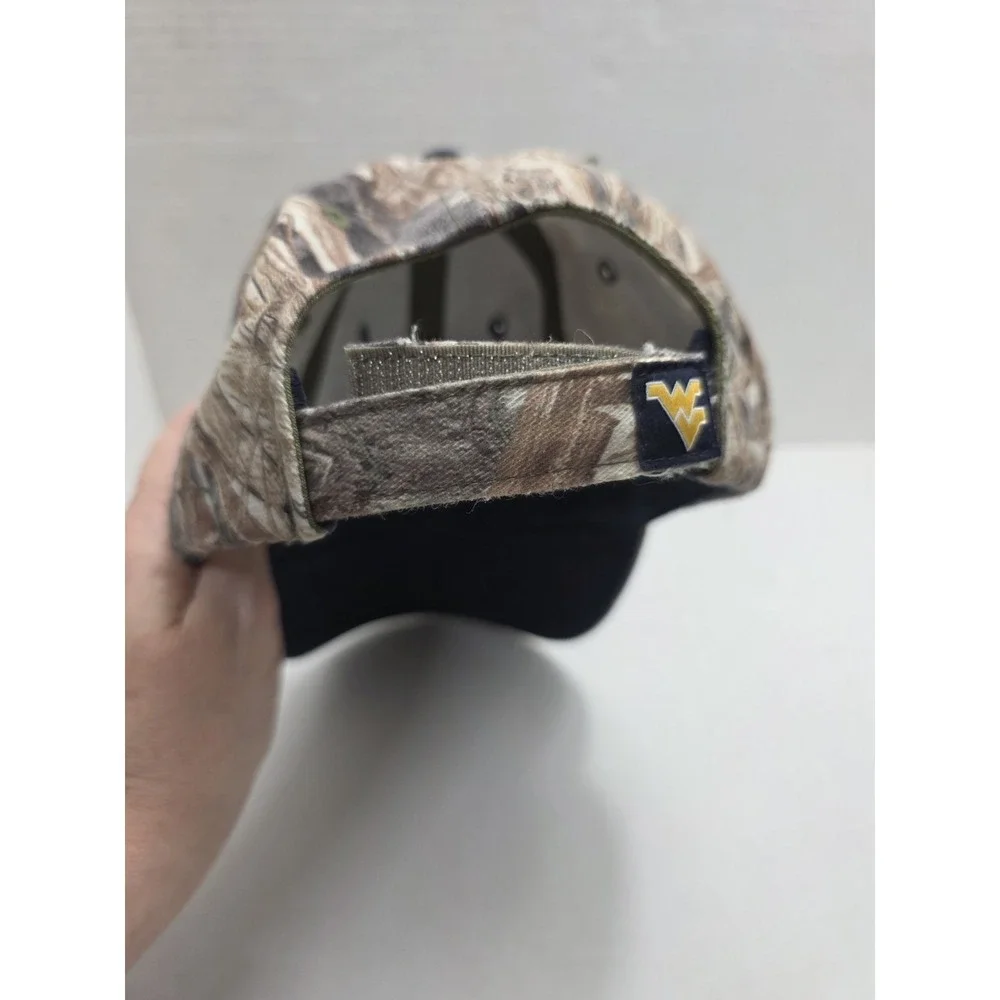 West Virginia WVU Mountaineers Camo Hat Cap Realtree Collegiate Adjustable